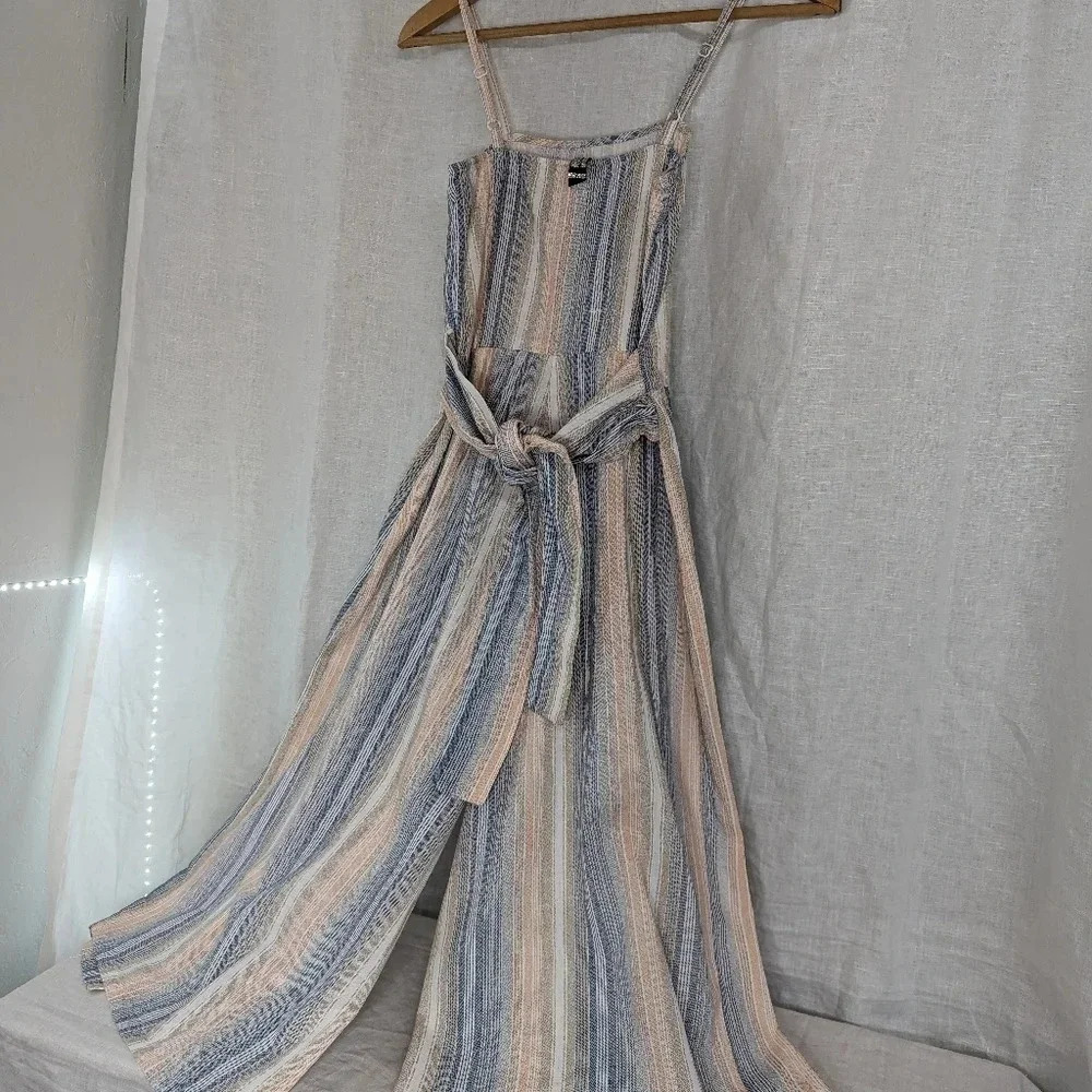 Influence striped tank midi wide leg romper, women's size 4 G11 - Picture 4 of 10